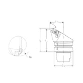 External Turning Tool Body HSK-T DSKNR/L-Kr 75° DSDNN-Kr 45° DSSNR/L-Kr 45° - Big-tools Industrial Supply Tools for Metal Cutting